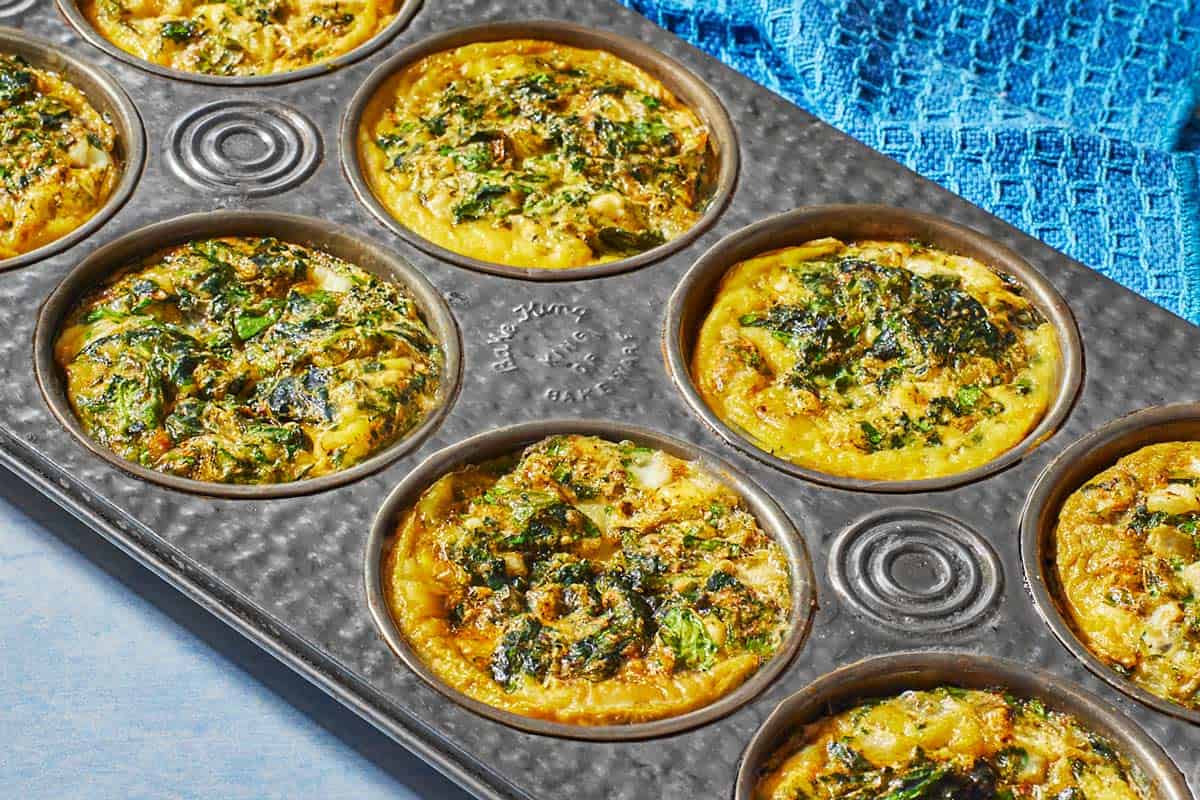 Spanakopita Egg Muffins (Easy Egg Bite Recipe!)