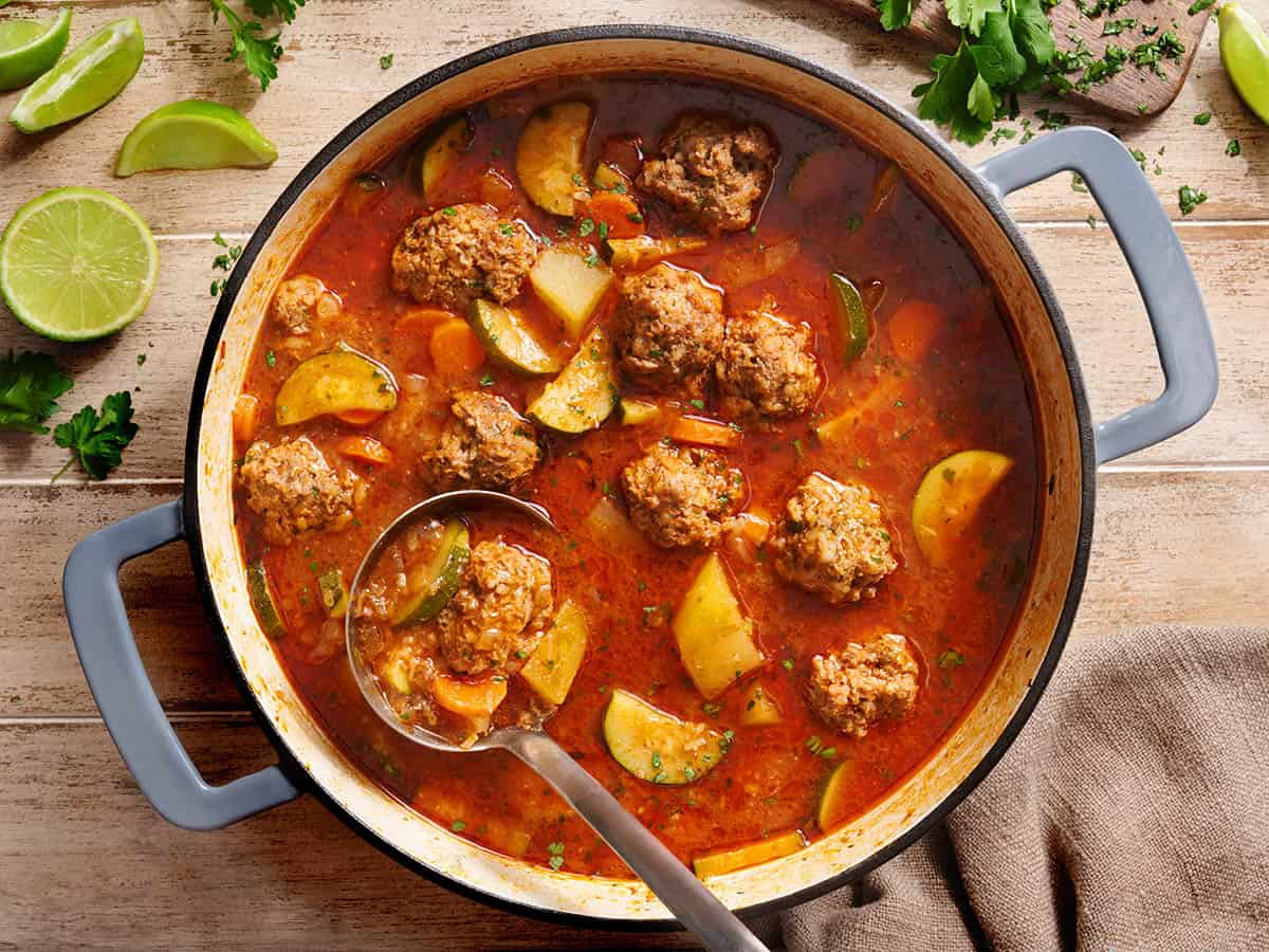 Mexican Meatball Soup (Albóndigas Soup)