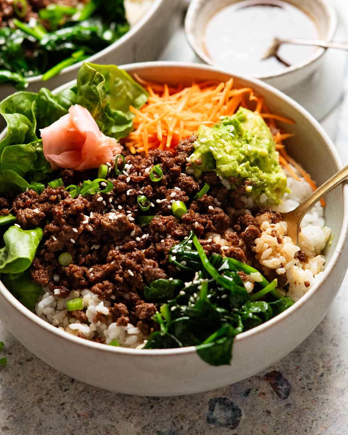 Korean Beef Bulgogi Rice Bowls - the easy way