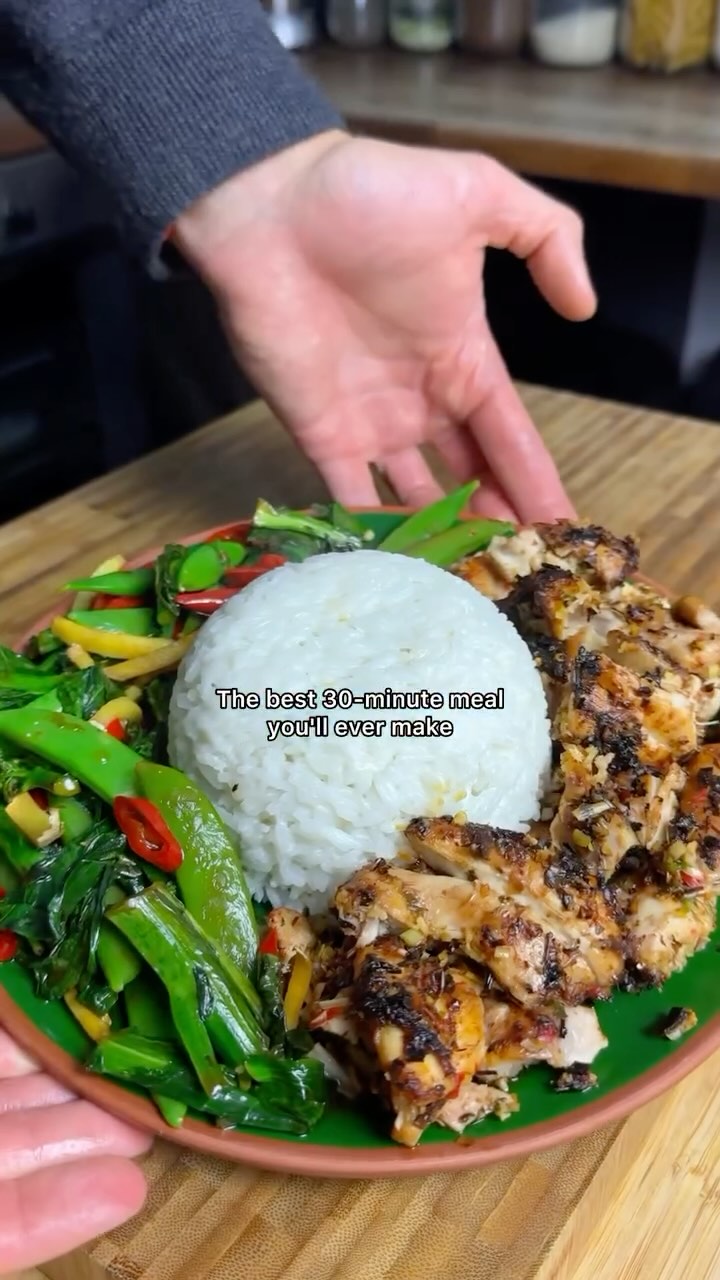 Lemongrass Chicken and Coconut Rice