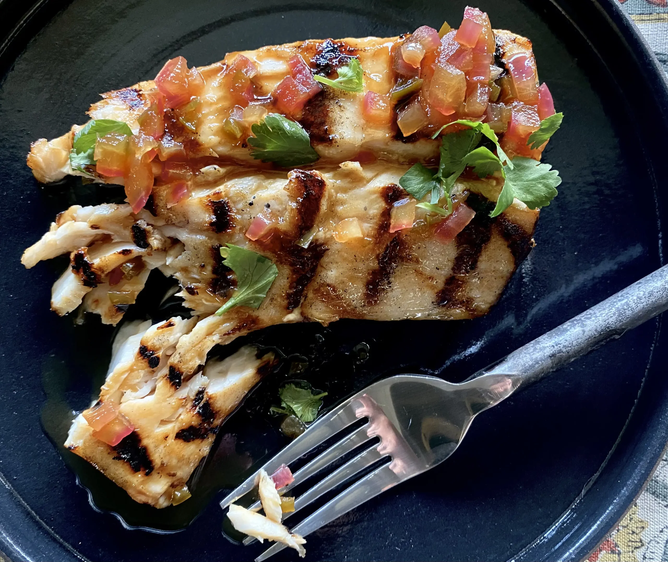 Grilled Mahi-Mahi, Ceviche-Style
