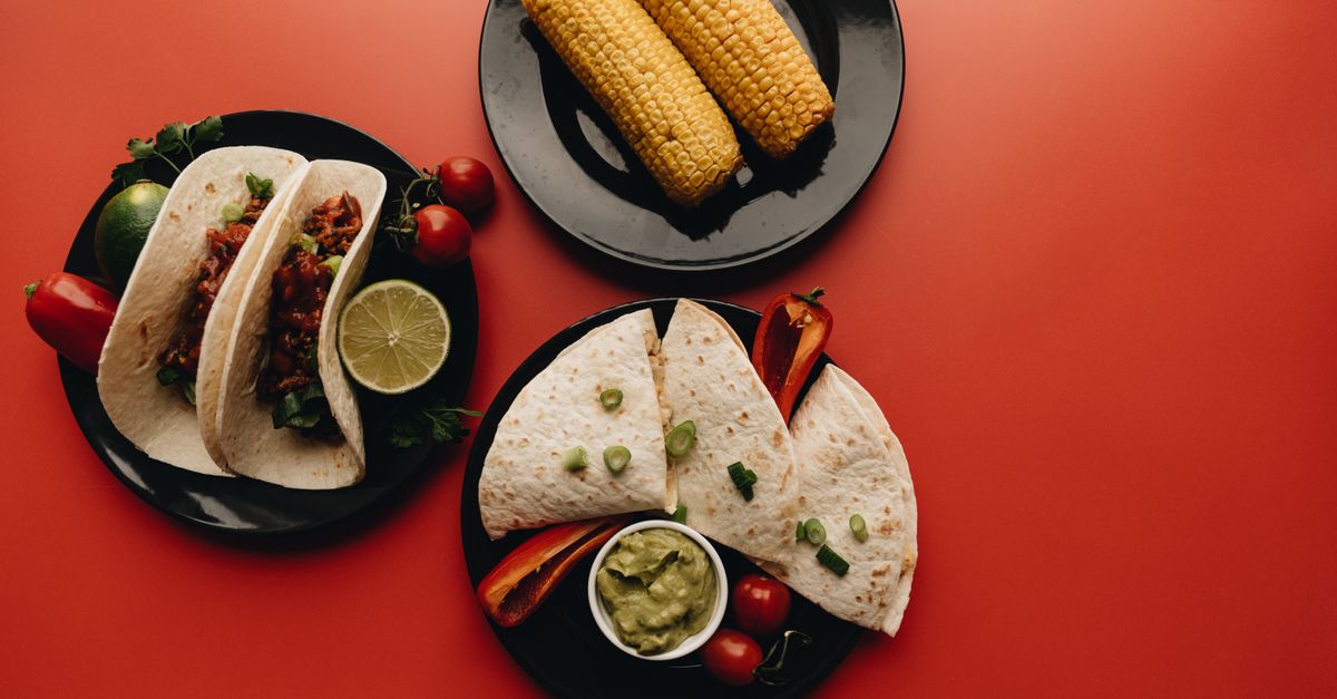 Mexican Corn & Black Bean Wraps with Charred Peppers & Chipotle Lime Crema