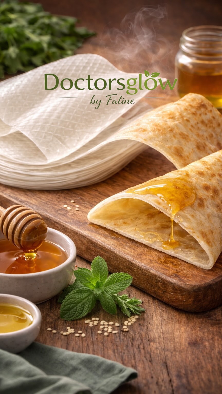 Healthy Moroccan Msemen (rice-paper version)