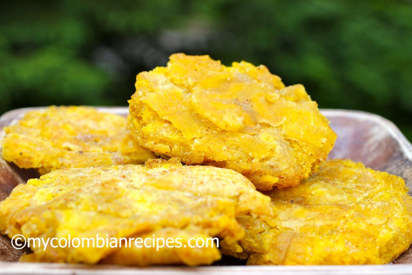 Patacones (Fried Green Plantains)