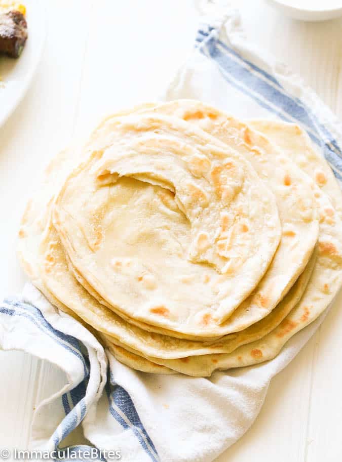 Chapati (East African-style layered flatbread)