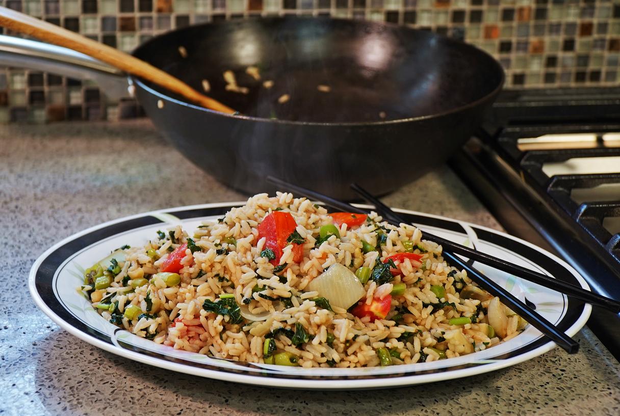 Simple Caribbean Vegan Fried Rice