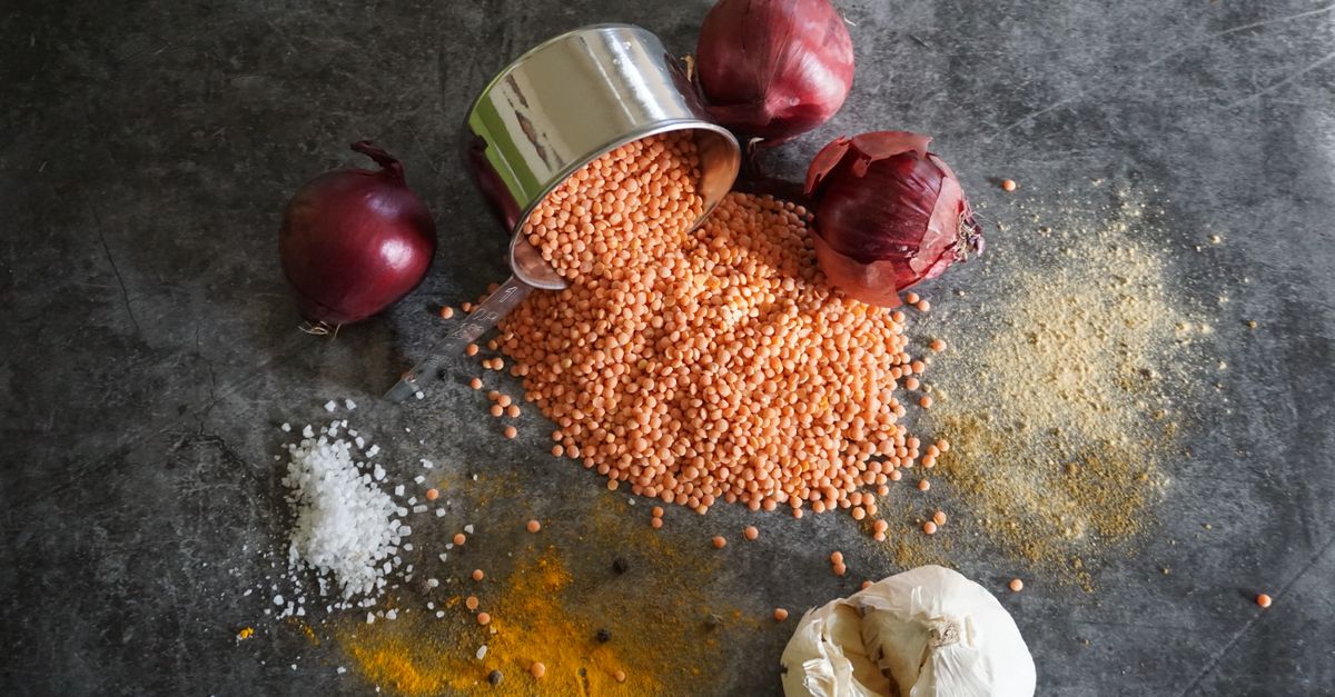 Spiced Red Lentil and Tomato Dal with Spinach