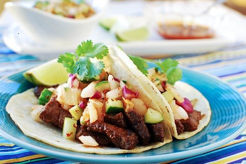 Galbi Taco (Korean-style taco with beef short ribs)