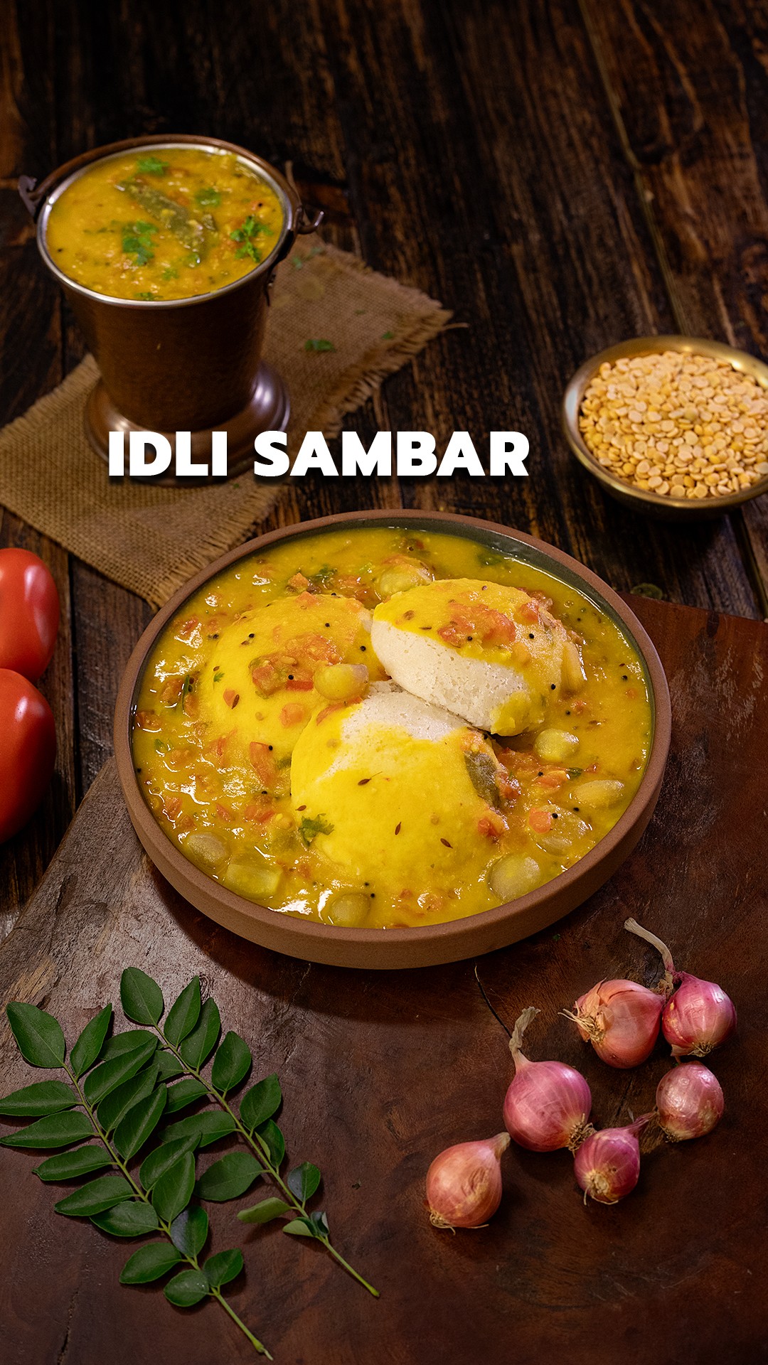 Idli Sambar (Quick South Indian Lentil Stew)