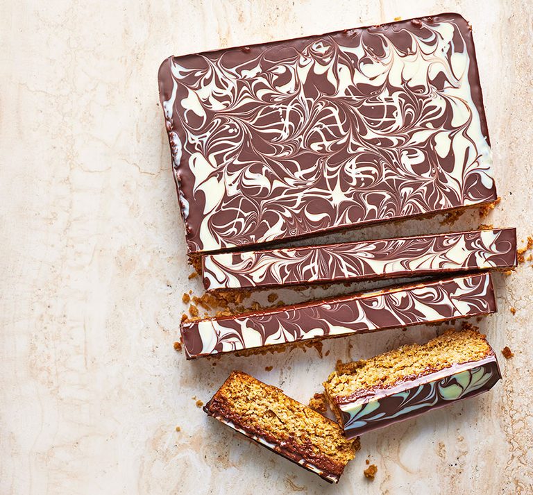 Chocolate coconut flapjacks