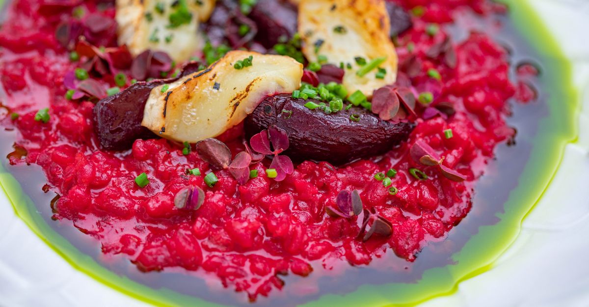 Warm Halloumi & Roasted Vegetable Couscous Salad with Lemon-Herb Dressing