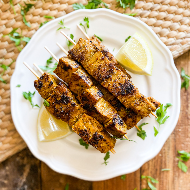 Moorish-Spiced Tuna Kebabs (Spanish PINCHOS MORUNOS)