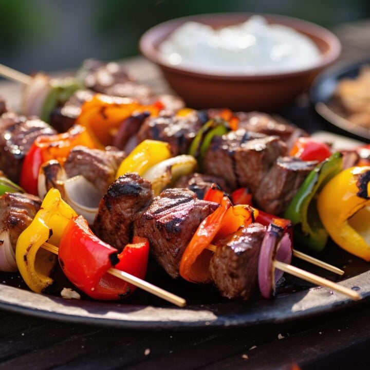 Beef Souvlaki Skewers