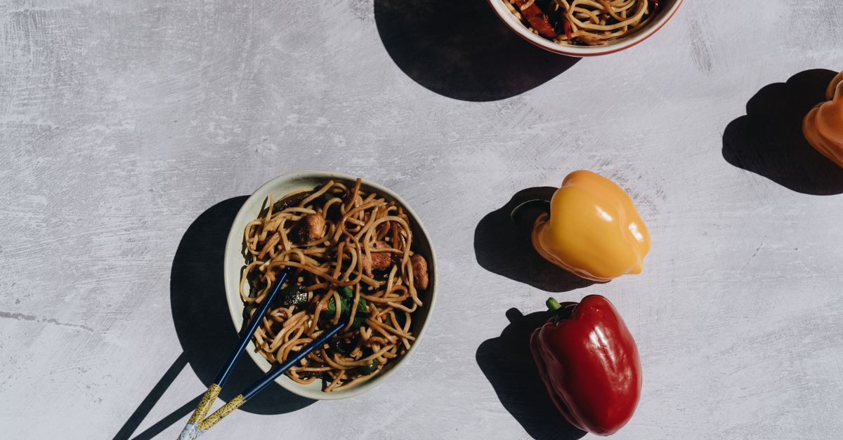Gochujang-Crisp Halloumi with Sesame Garlic Noodle Bowl