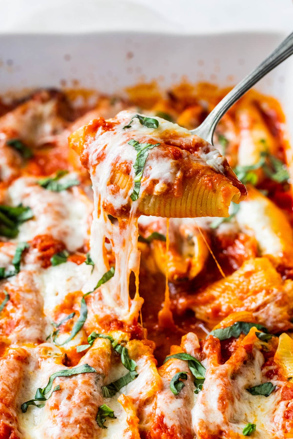 Stuffed Shells with Cottage Cheese