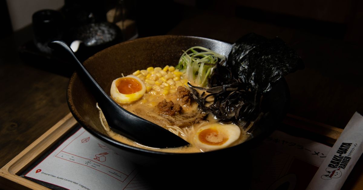 Japanese Miso Vegetable Ramen with Soft-Boiled Eggs