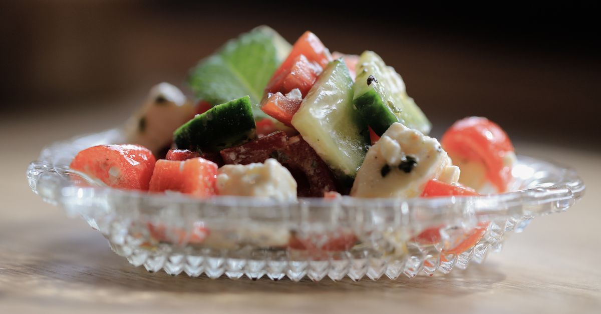 Creamy Tomato & Feta Orzo Bake with Roasted Peppers