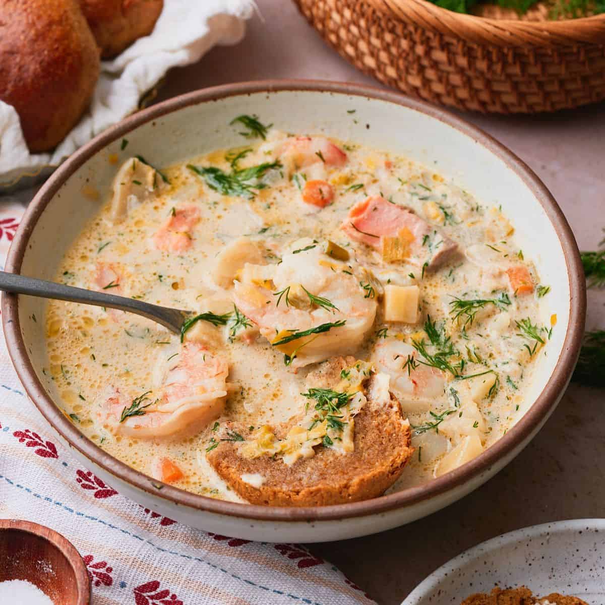 Norwegian Fish Soup (Fiskesuppe)