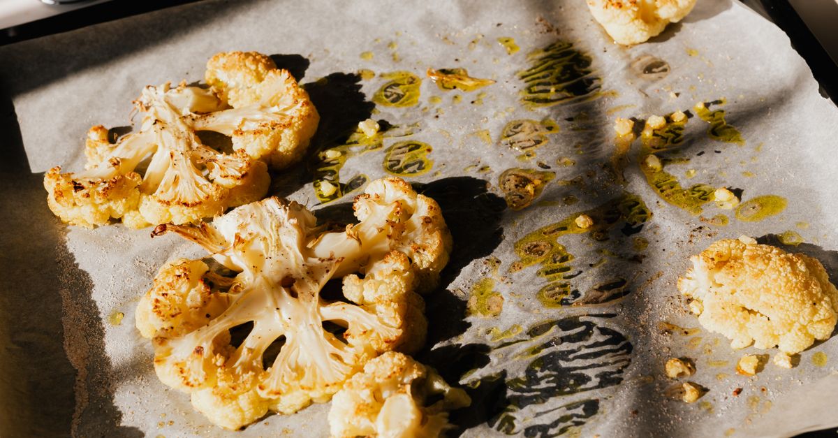 Roasted Cauliflower & Freekeh Bowl with Tahini Dressing