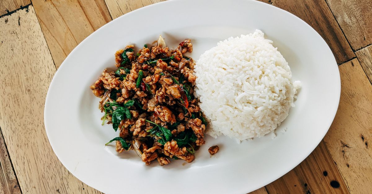Thai Basil Tofu Stir-Fry with Brown Rice