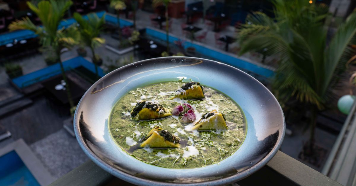 Spiced Paneer & Spinach Bhaji with Tangy Raita
