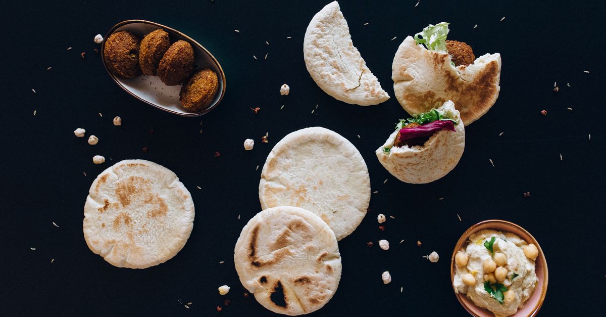 Levantine Spiced Chickpea Wrap with Tahini & Pickled Vegetables