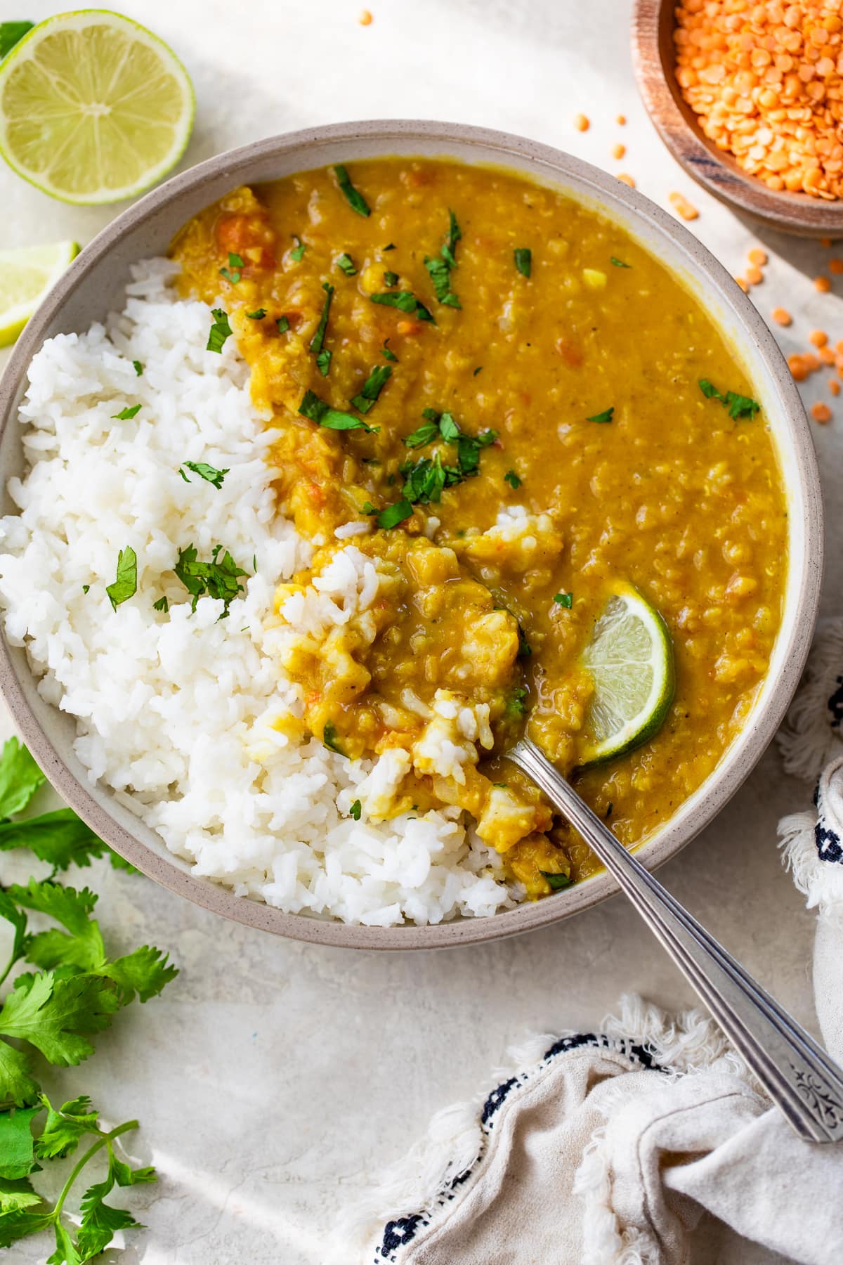 Lentil Curry Recipe (Stove or Instant Pot)