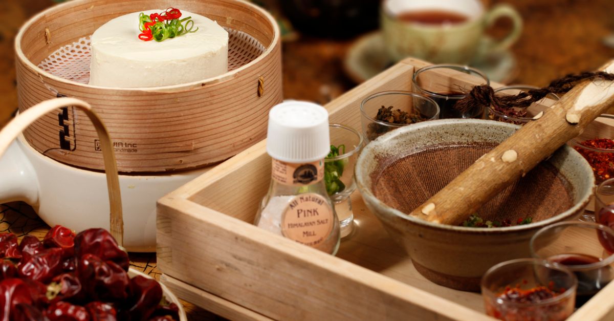 Salt and Pepper Tofu with Ginger Rice