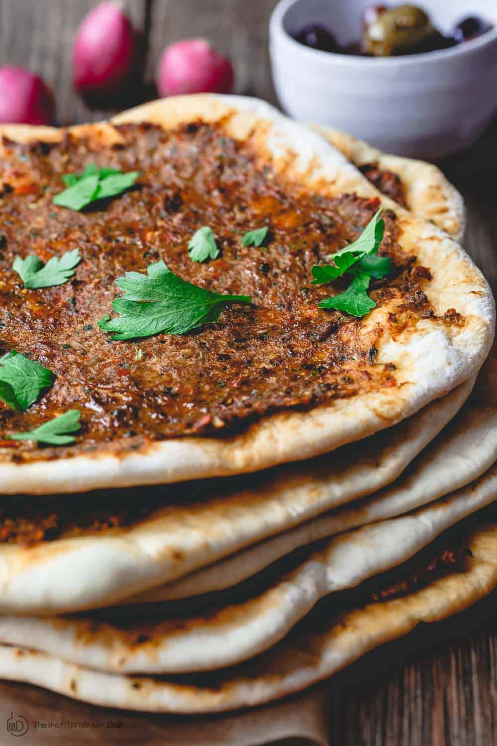 Easy Lahmacun (Turkish minced-meat flatbread)