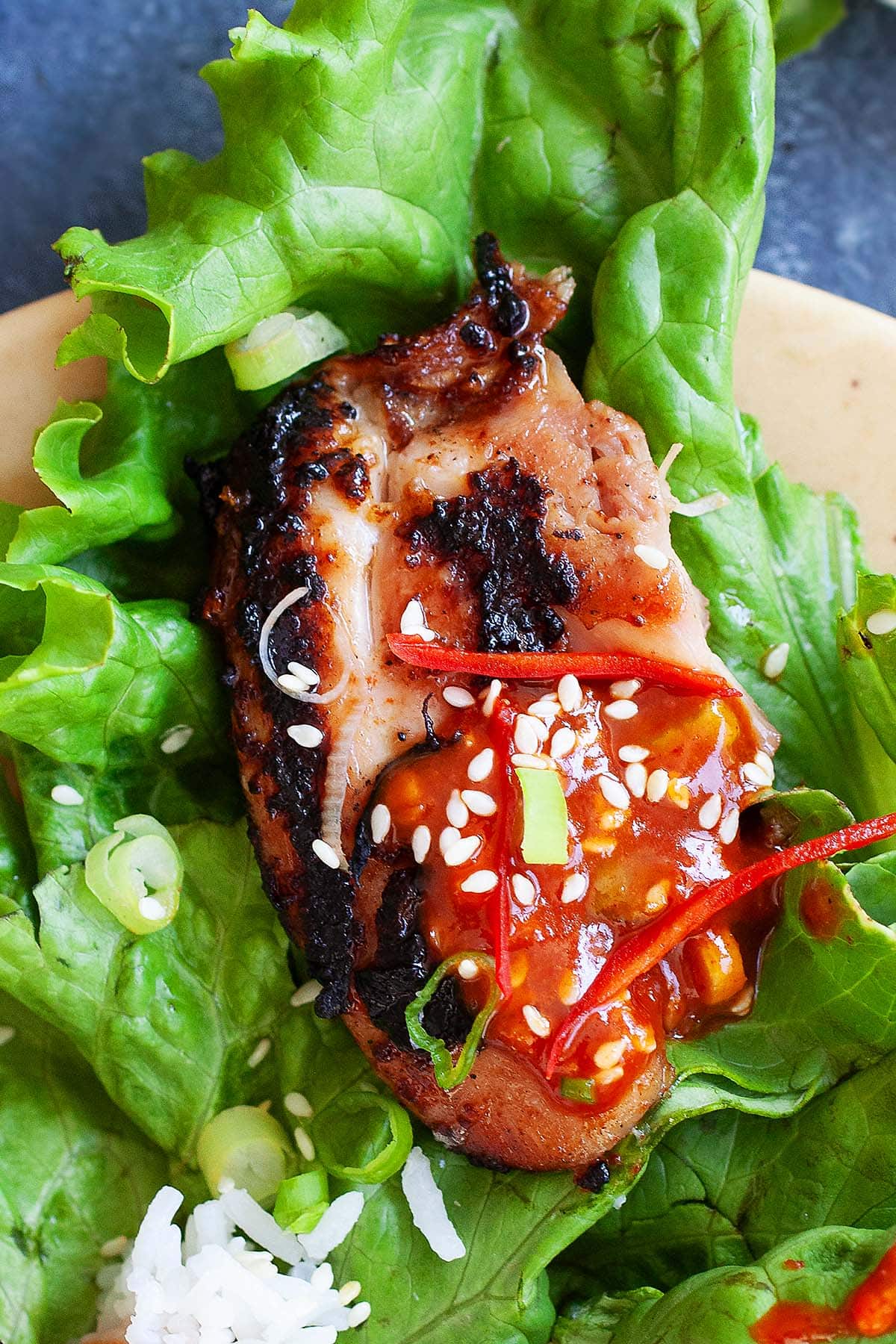 Korean BBQ Chicken (Ssam-style)