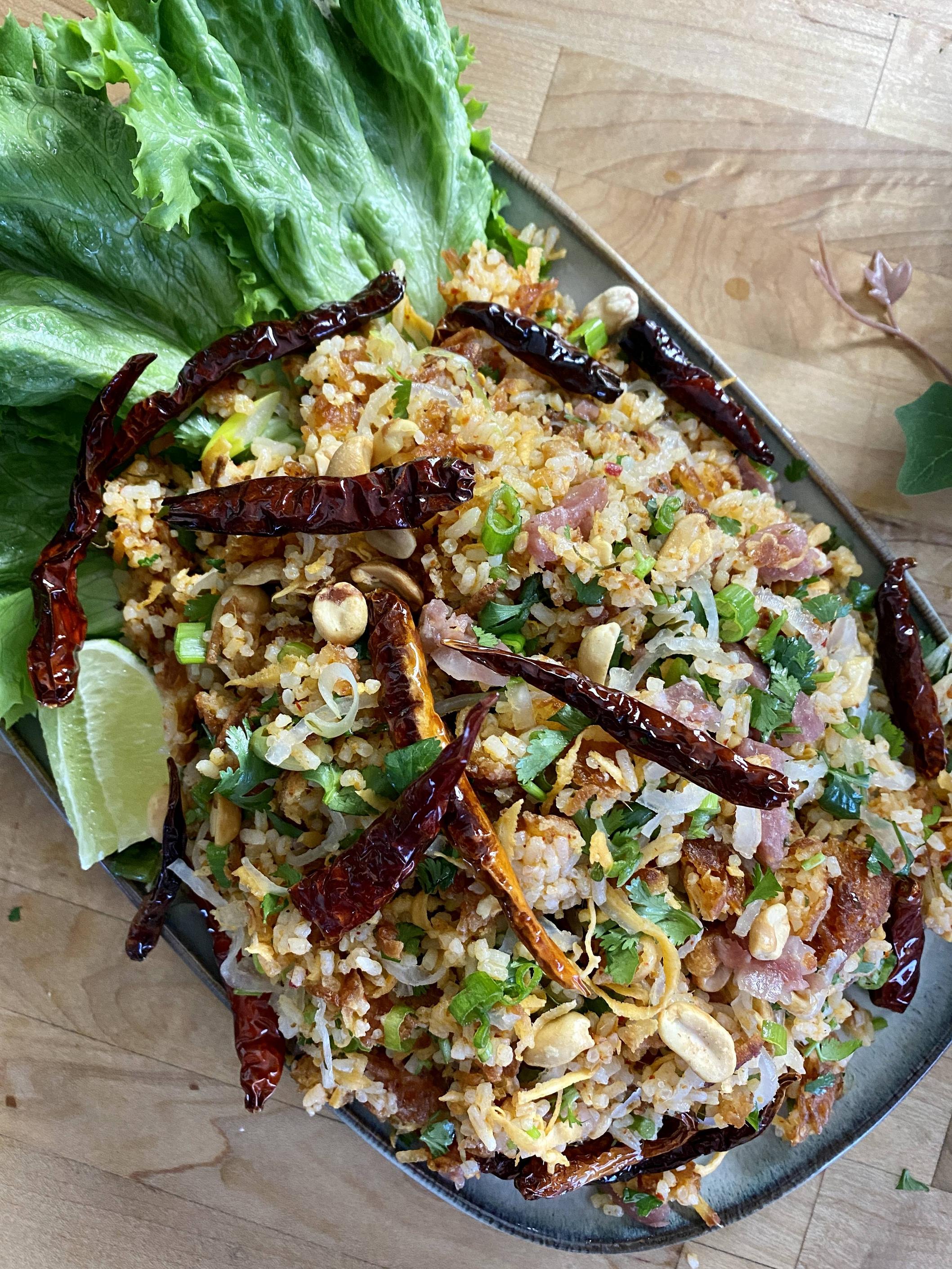 Nam Khao | Lao Crispy Fried Rice