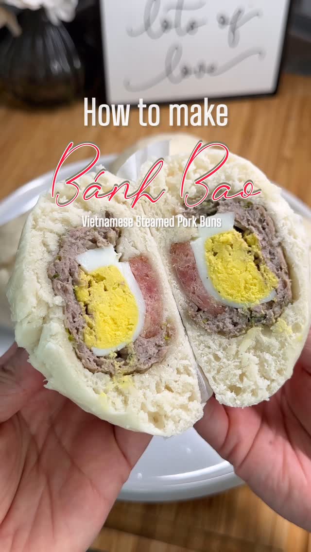 Bánh Bao (Vietnamese Steamed Pork Buns)