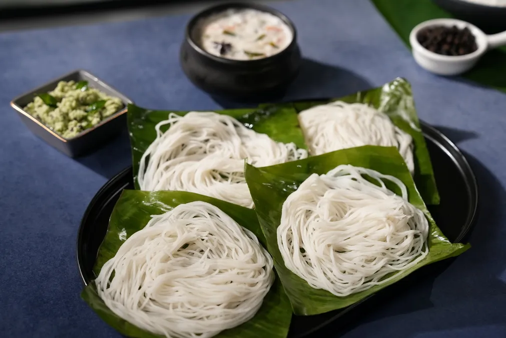 Idiyappam (String Hoppers) with Vegetable Stew