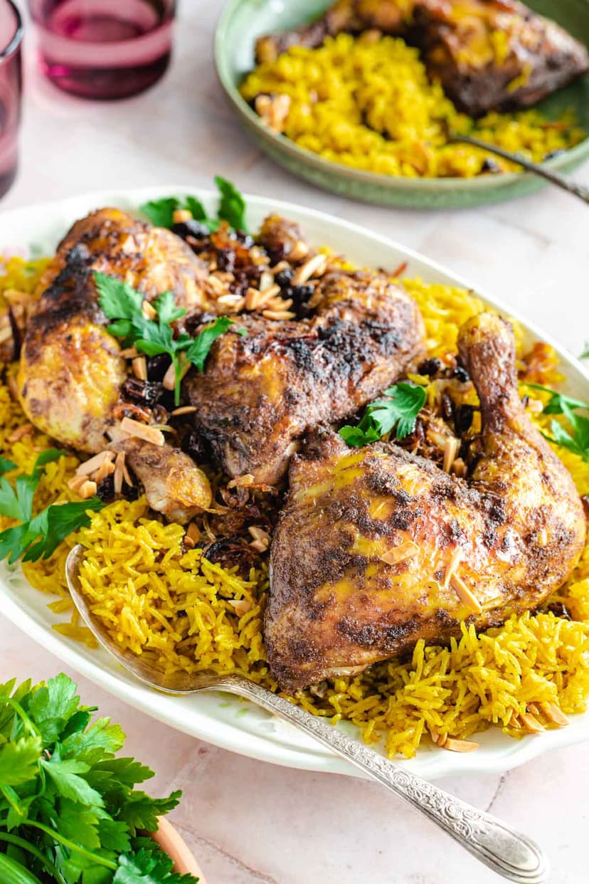 Chicken Mandi (Yemeni Chicken & Yellow Rice)