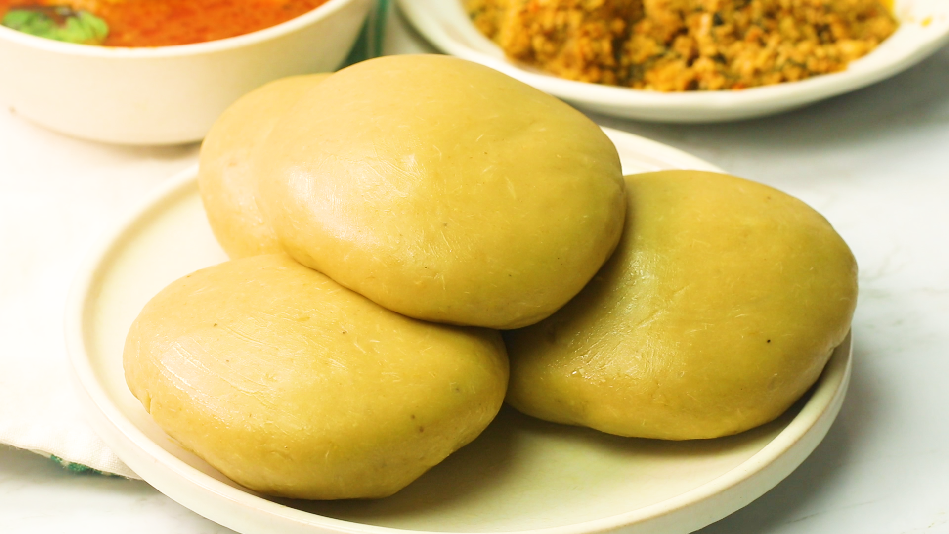 Fufu (Cassava and Green Plantain)