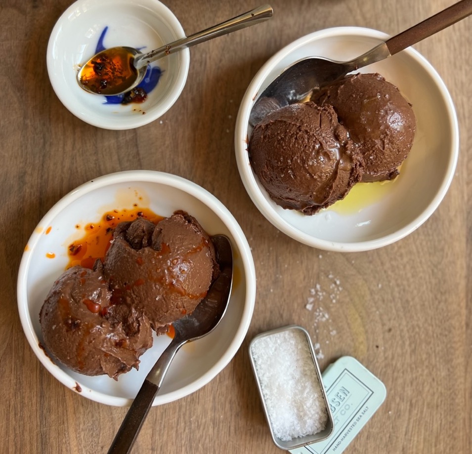 Salted Dark Chocolate Sorbet