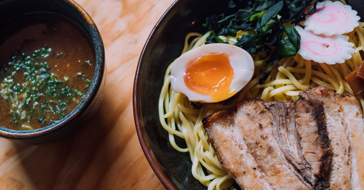 Shiitake Miso Ramen with Soft-Boiled Tofu