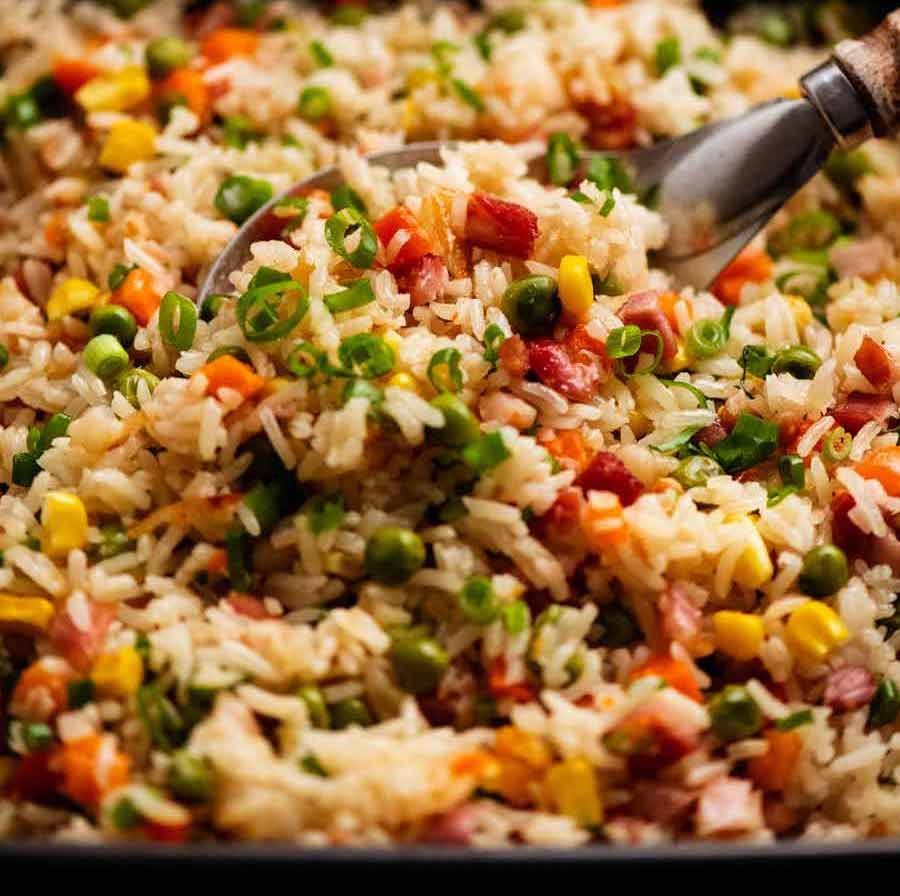 Emergency “Dump ’n Bake” Fried Rice