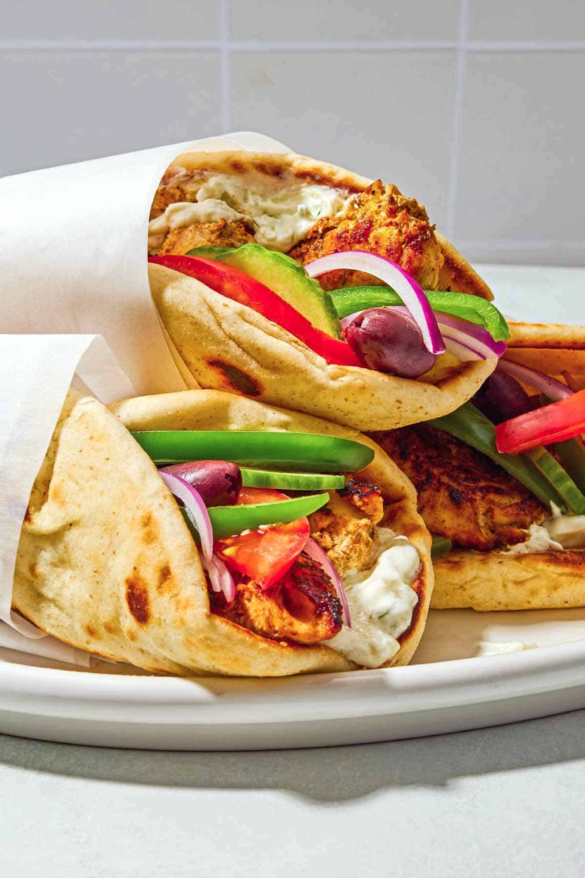 Easy Greek Chicken Gyros Recipe