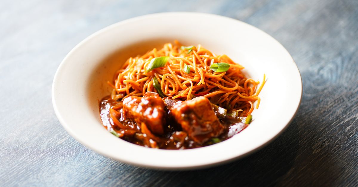 Crispy Baked Tofu Soba Bowl with Peanut-Lime Sauce