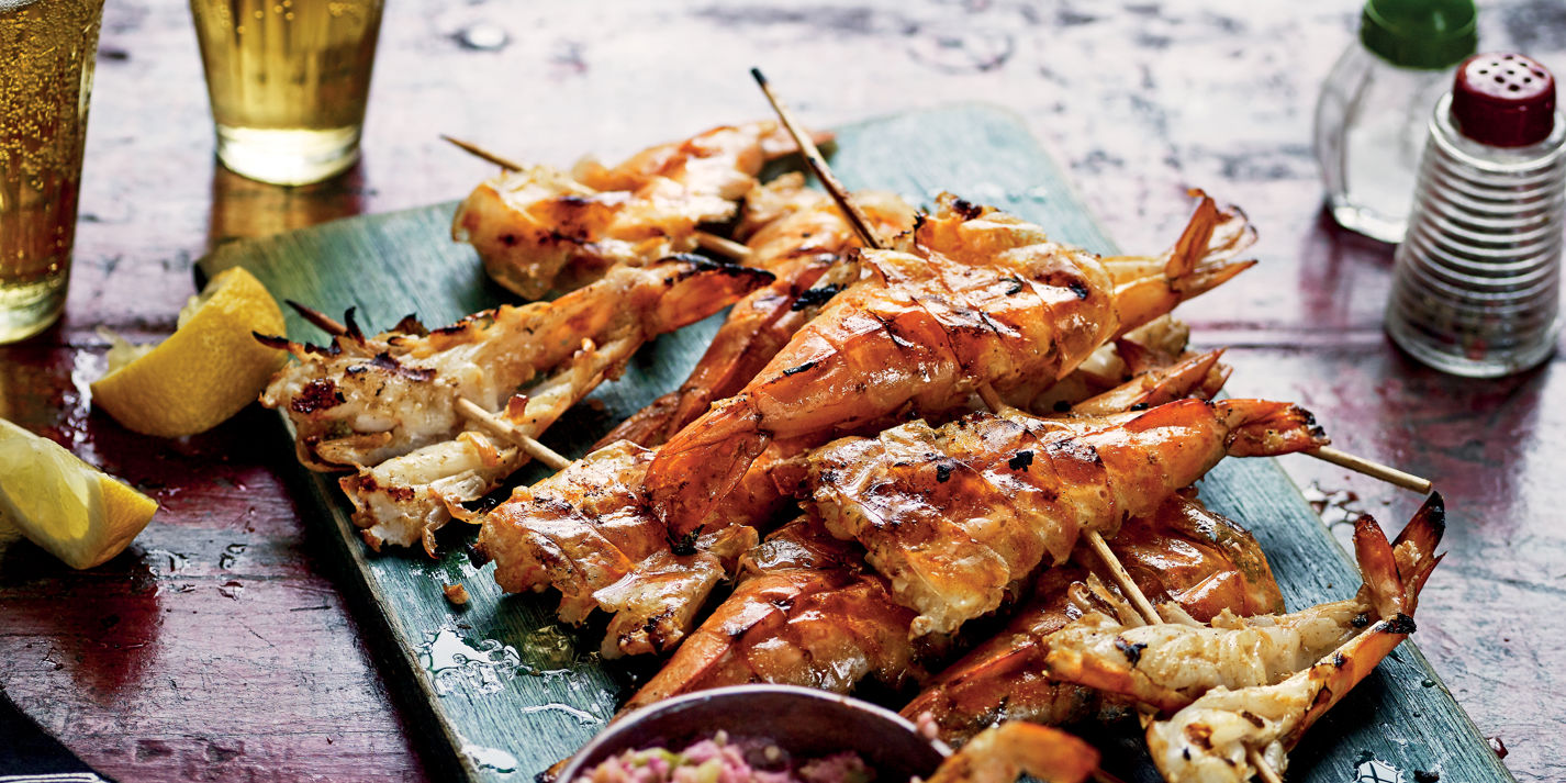 Jamestown grilled prawns