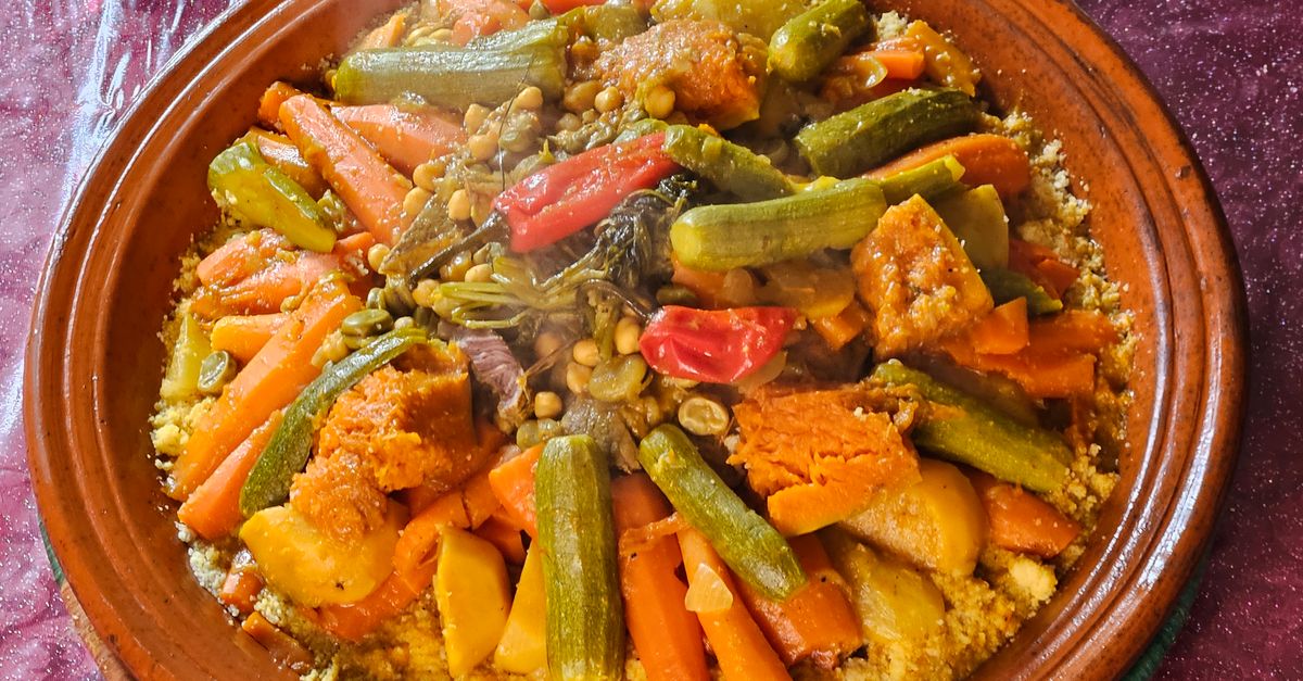 Moroccan Chickpea and Sweet Potato Tagine