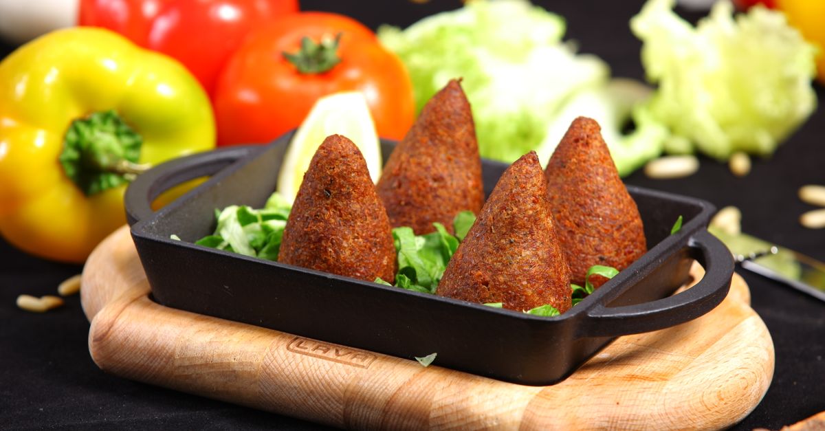 Kibbeh Nayeh Style Bulgur Salad with Pomegranate