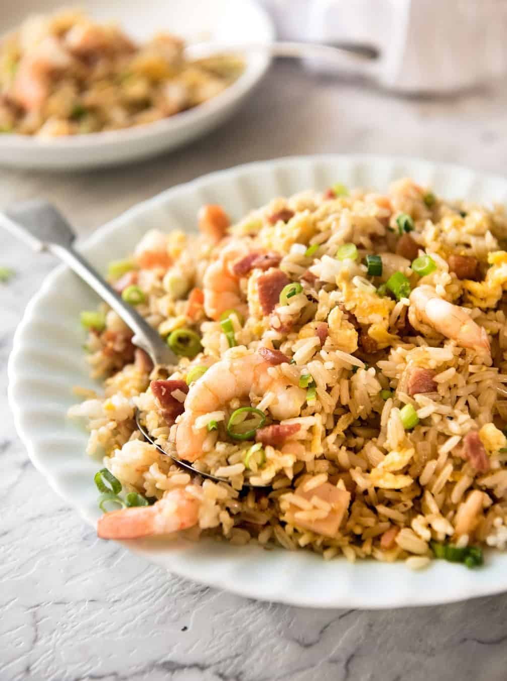 Chinese Fried Rice with Shrimp / Prawns