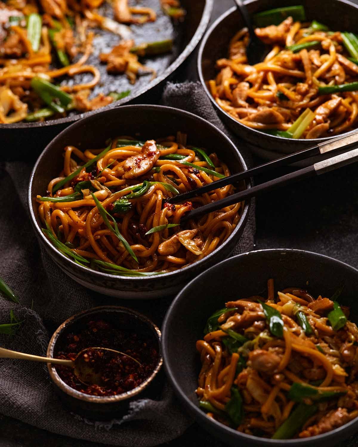 The fastest noodle stir fry I know - from scratch!