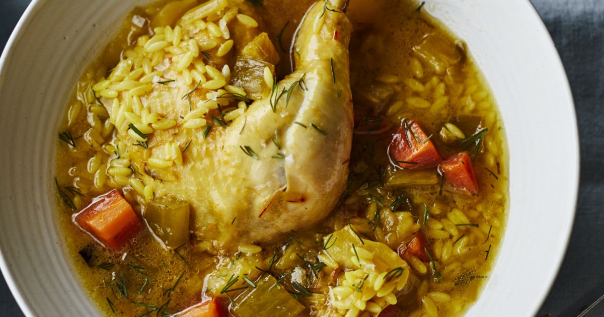 Chicken in a Pot with Orzo