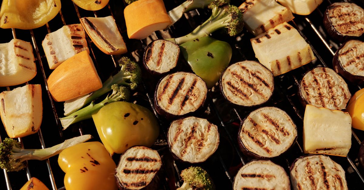 Roasted Squash & Grilled Halloumi Freekeh Salad with Pomegranate Molasses Dressing